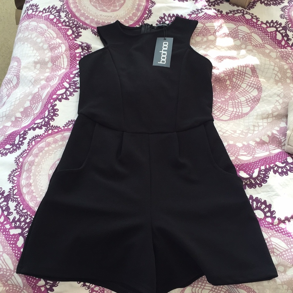 2 FOR $10 Boohoo Black Romper NWT